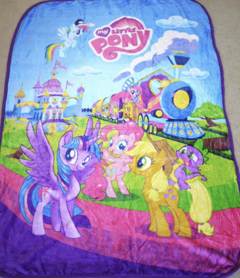 Rainbow Ponys Blanket 1.1x1.4m