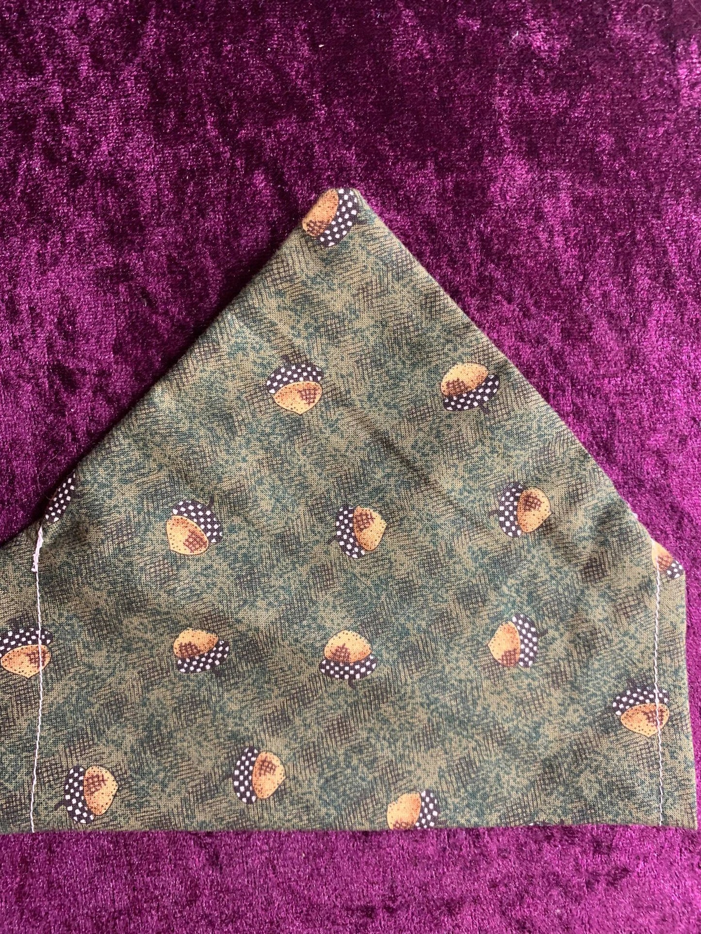 small acorn animal bandanna