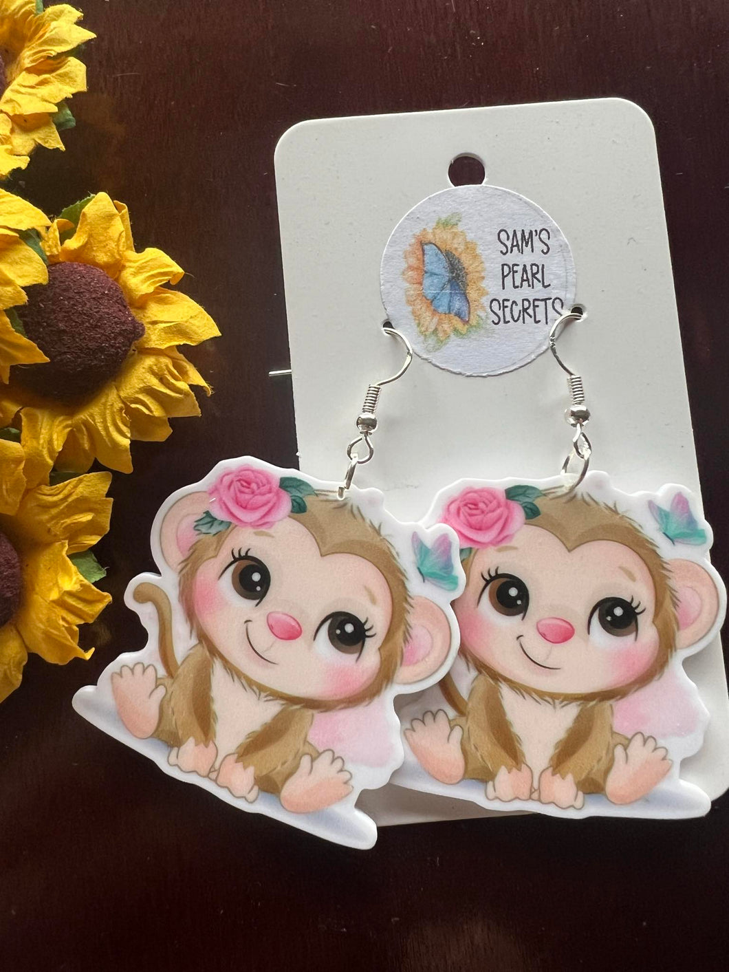 Monkey Earrings