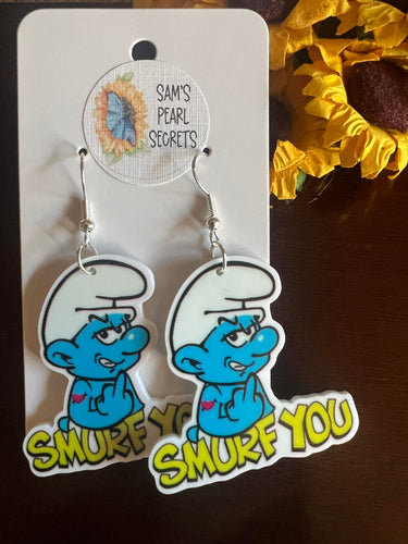 Smurf You Earrings