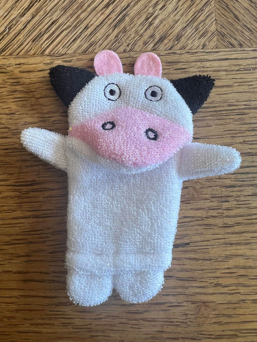 Cow Bath Finger Puppet