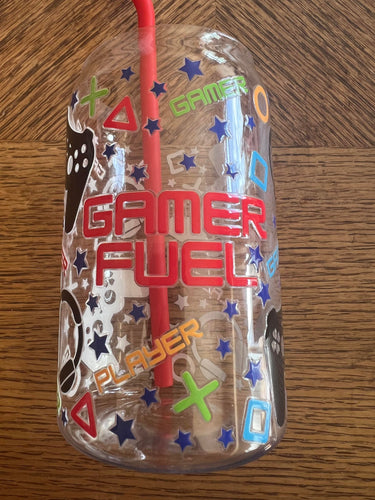 DTF 500ml Plastic Mug Gamer Fuel
