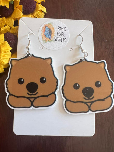 Wombat Earrings