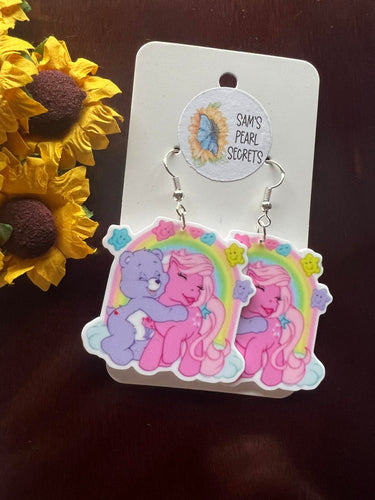 Bear Pony Hugs Earrings