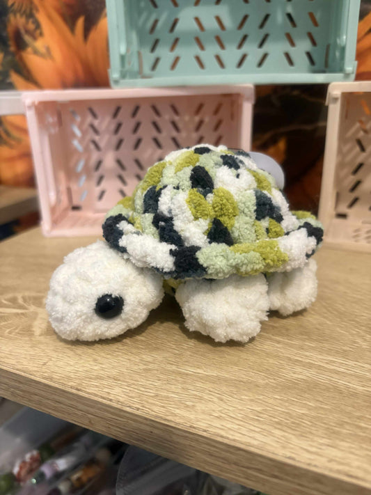 Large Turtle White/Green