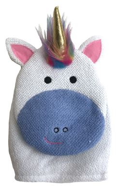 Unicorn Cotton Bath Mitt