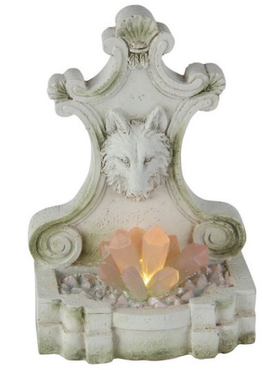 White Wolf with Crystal