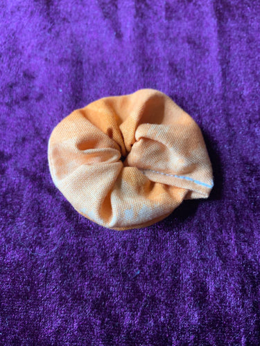 orange tie dye baby scrunchie