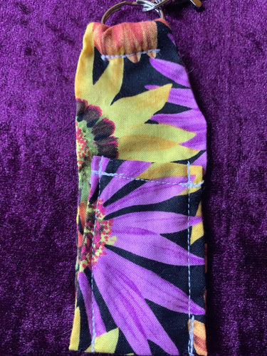 purple flower gloss holder